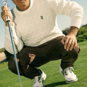 PUMA x Quiet Golf Ricky Fowler Brown Performance Golf Pants Stretch Size 33/30